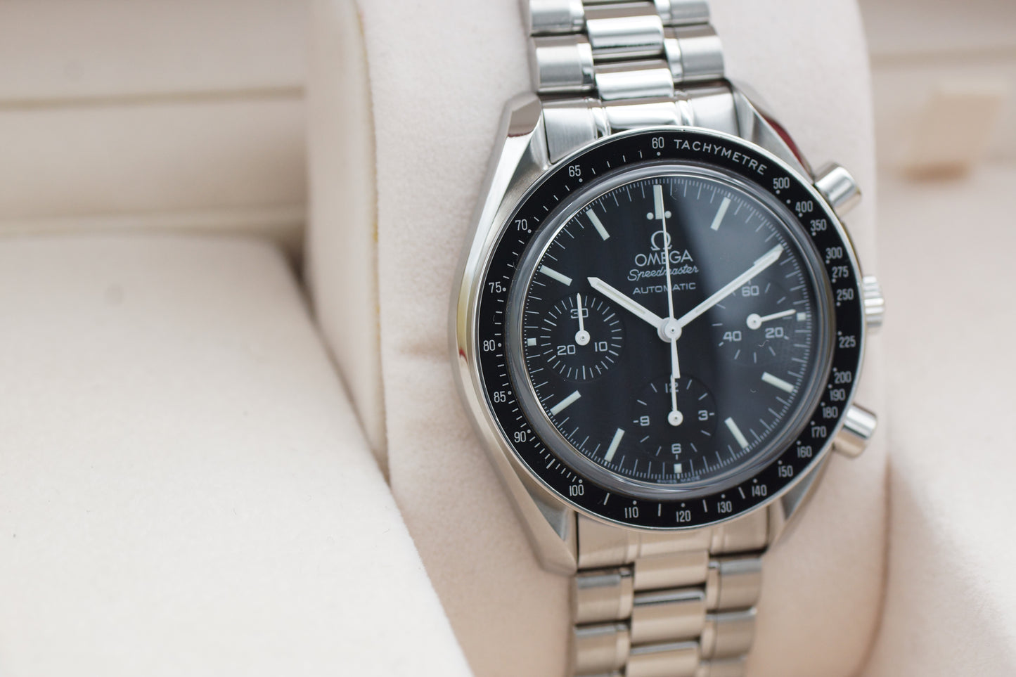 Omega Speedmaster Reduced Saphir 3539.50 Schwarz Full-Set 2009