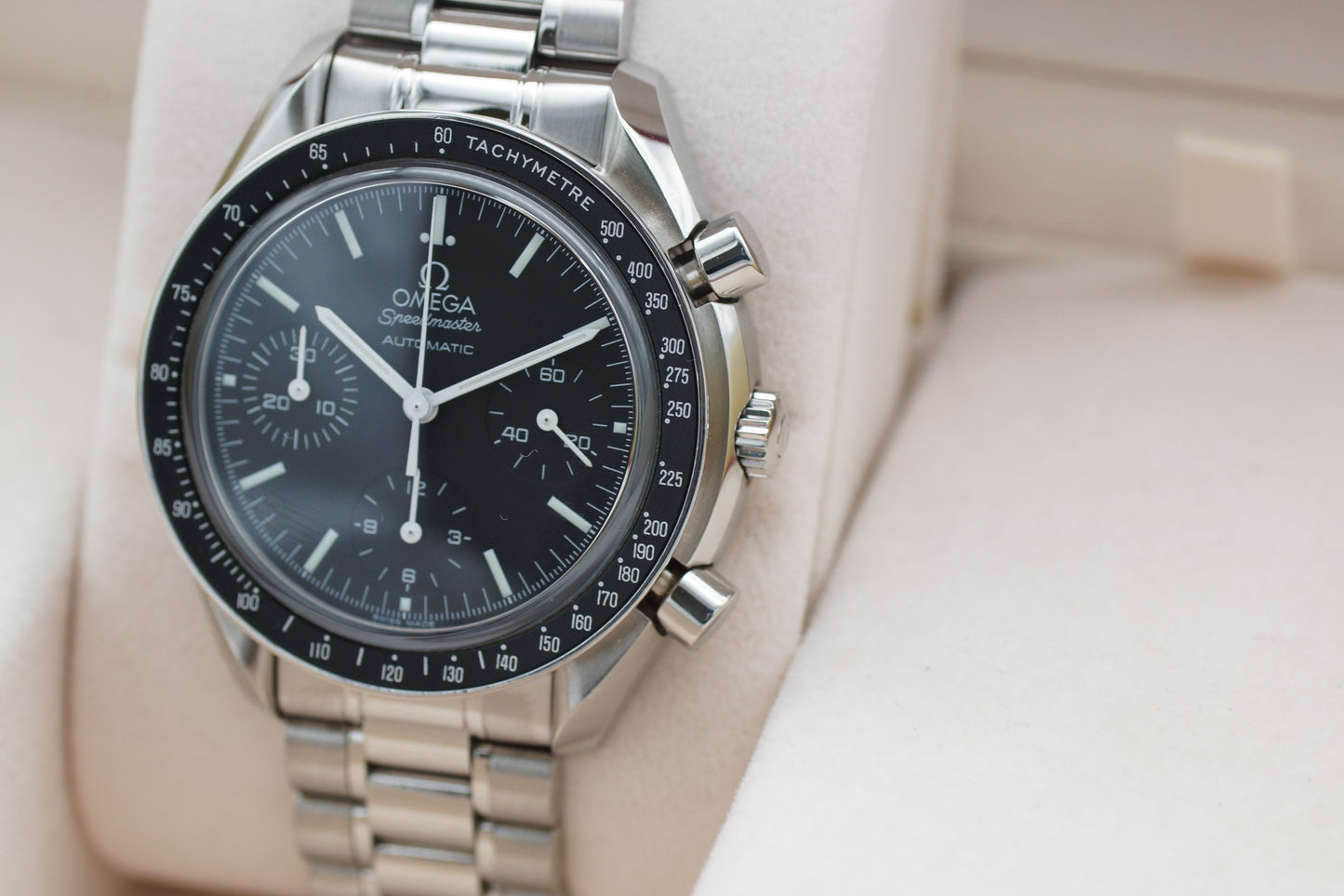 Omega Speedmaster Reduced Saphir 3539.50 Schwarz Full-Set 2009