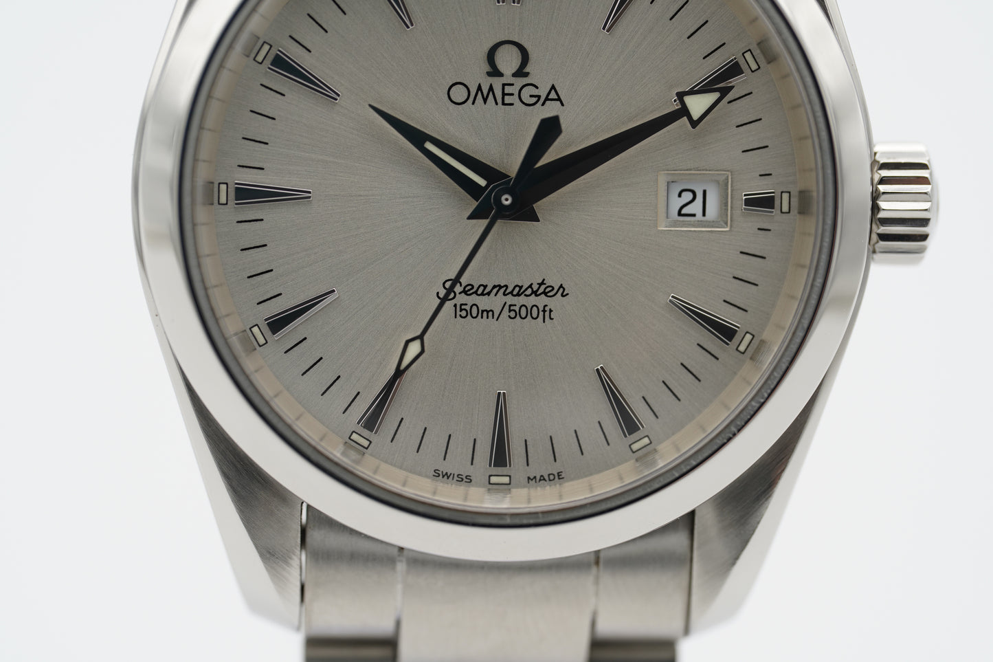Omega Seamaster Aqua Terra 150 Silber 2518.30 Papiere 2004