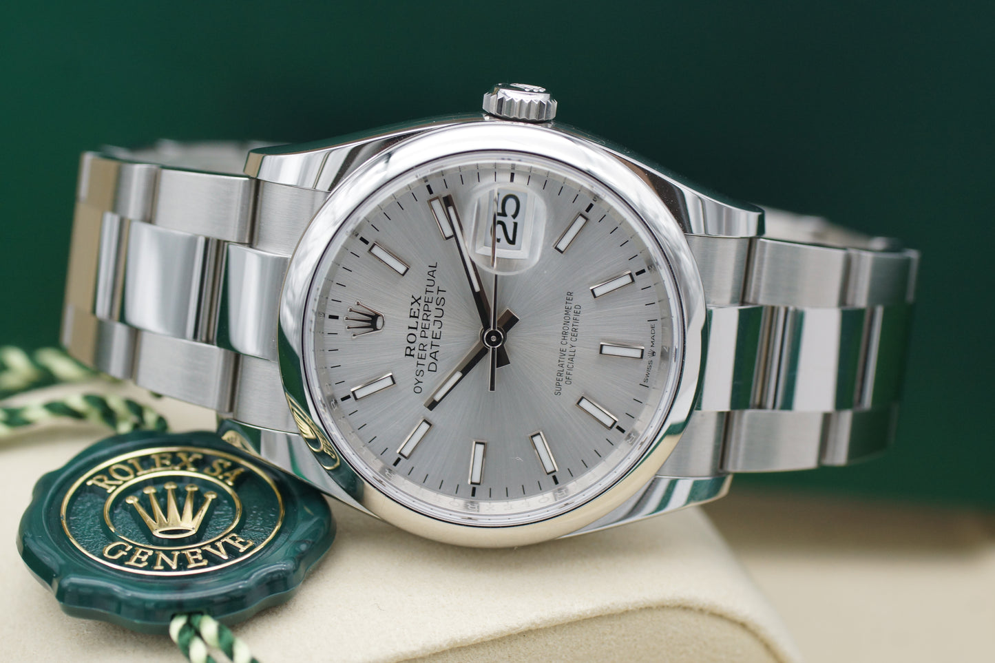Rolex Oyster Datejust 36 Silber 126200 Full-Set 2026
