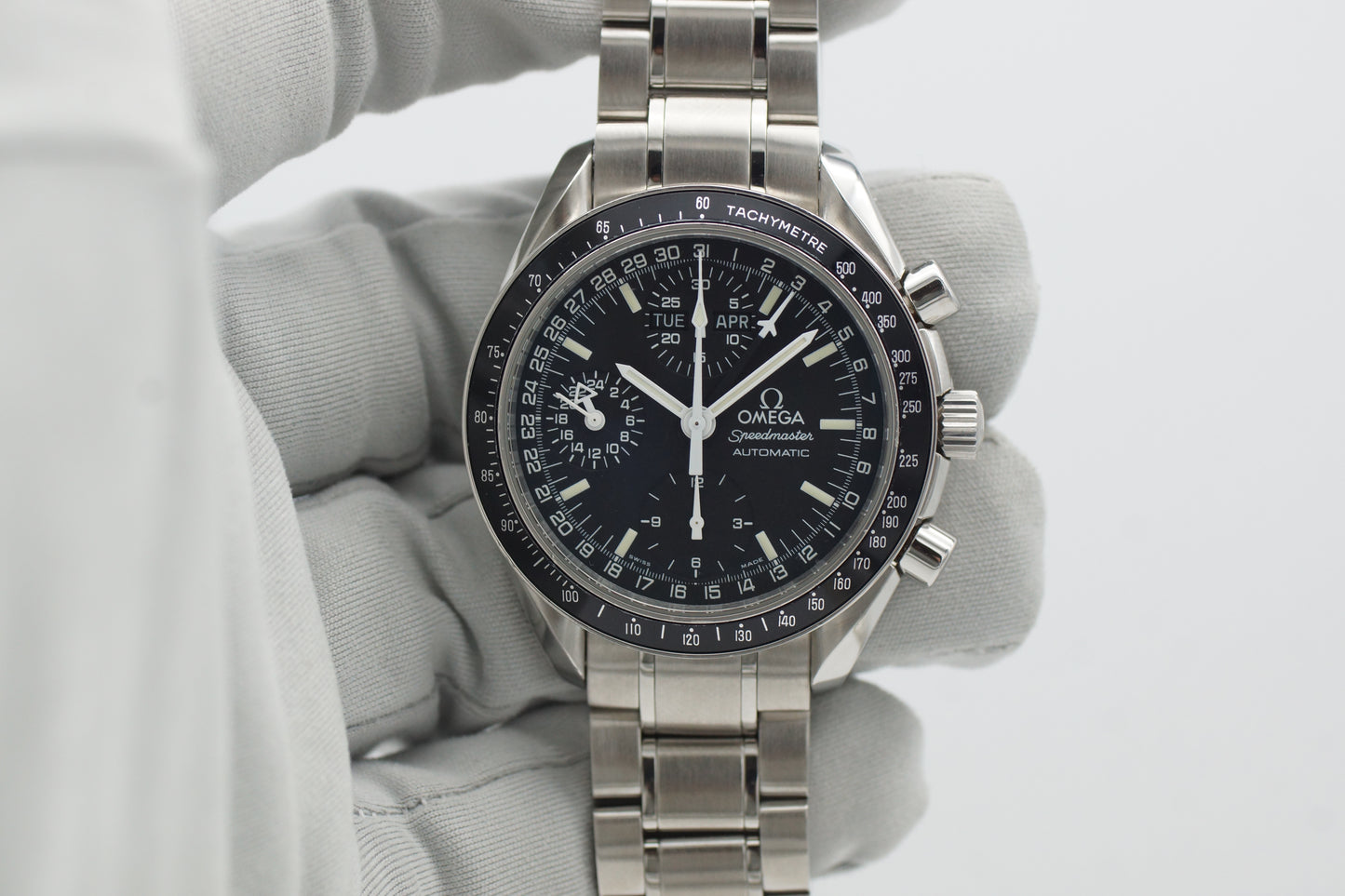 Omega Speedmaster Triple Date // Day-Date 3520.50 Papiere 2001