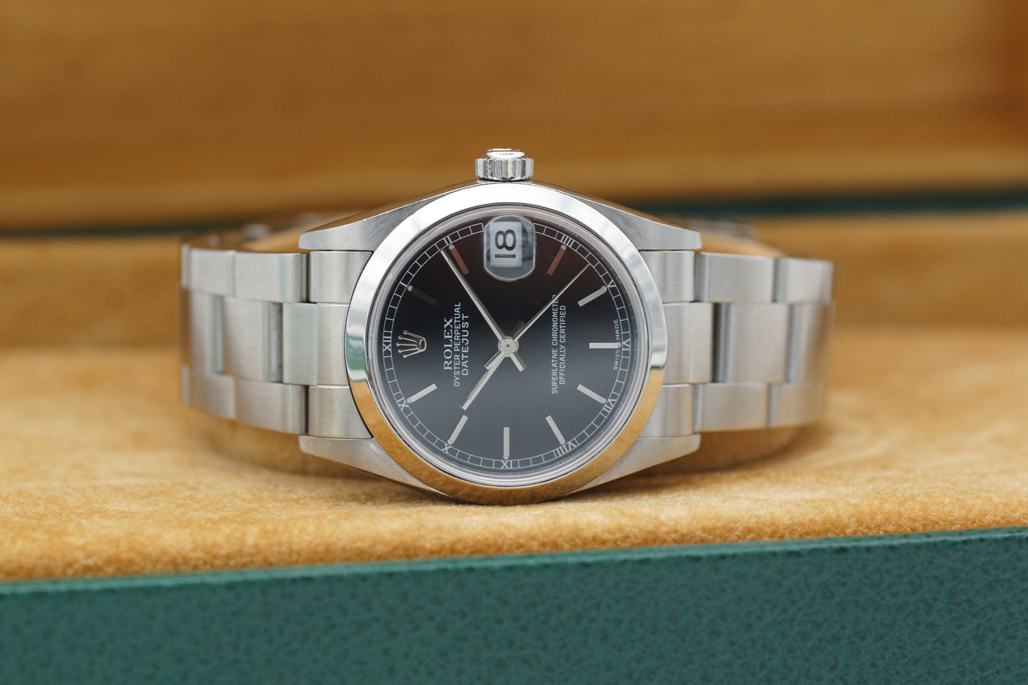 Rolex Datejust 31 Schwarz 78240 Full-Set 2003