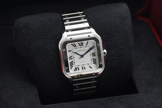 Cartier Santos Medium WSSA0029 35,1 Weiß Full-Set 2025