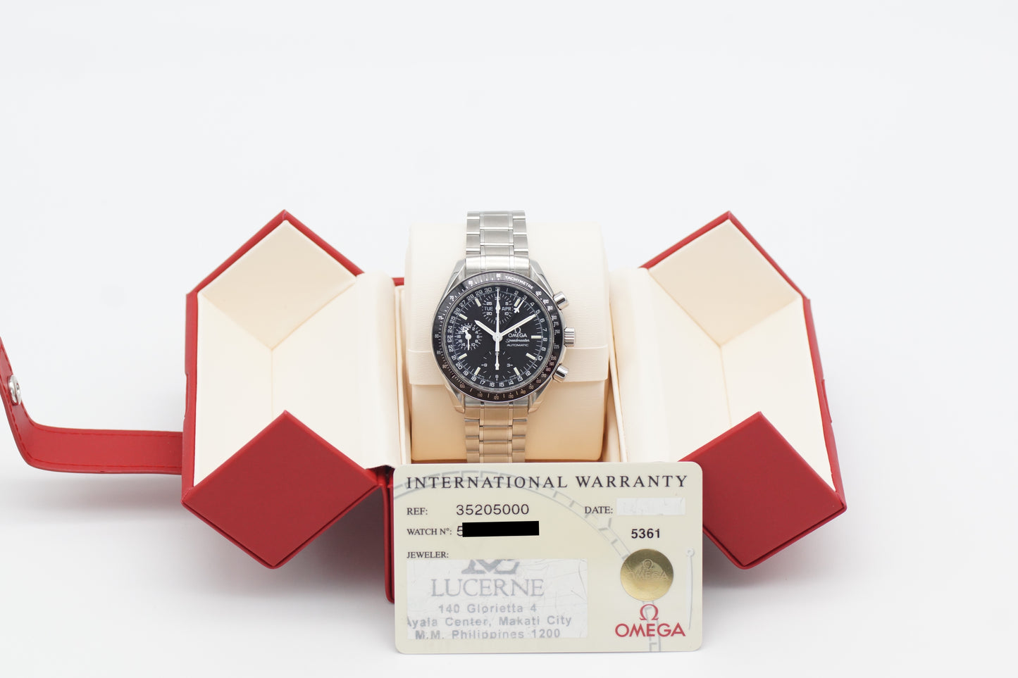 Omega Speedmaster Triple Date // Day-Date 3520.50 Papiere 2001