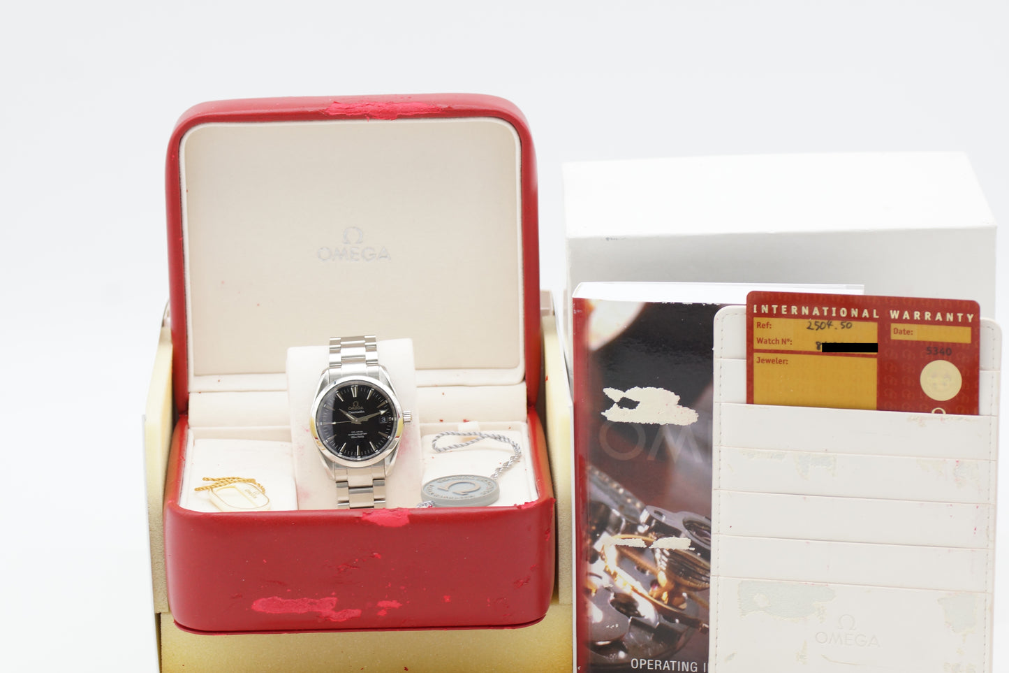 Omega Seamaster Aqua Terra Co-Axial 2504.50 Schwarz Full-Set 2006