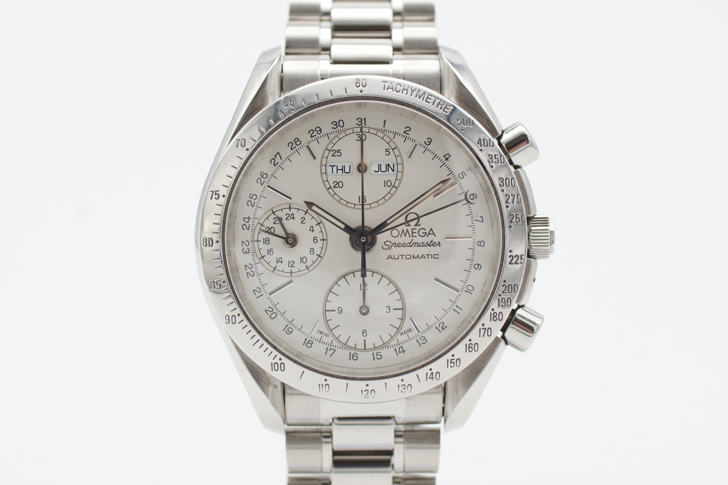 Omega Speedmaster Triple Date 3521.30 Silber Full-Set 1997