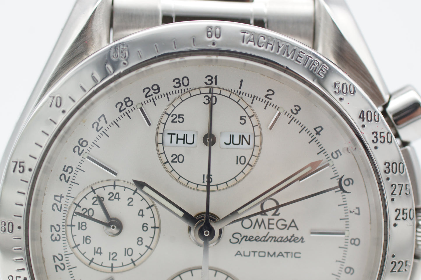 Omega Speedmaster Triple Date 3521.30 Silber Full-Set 1997