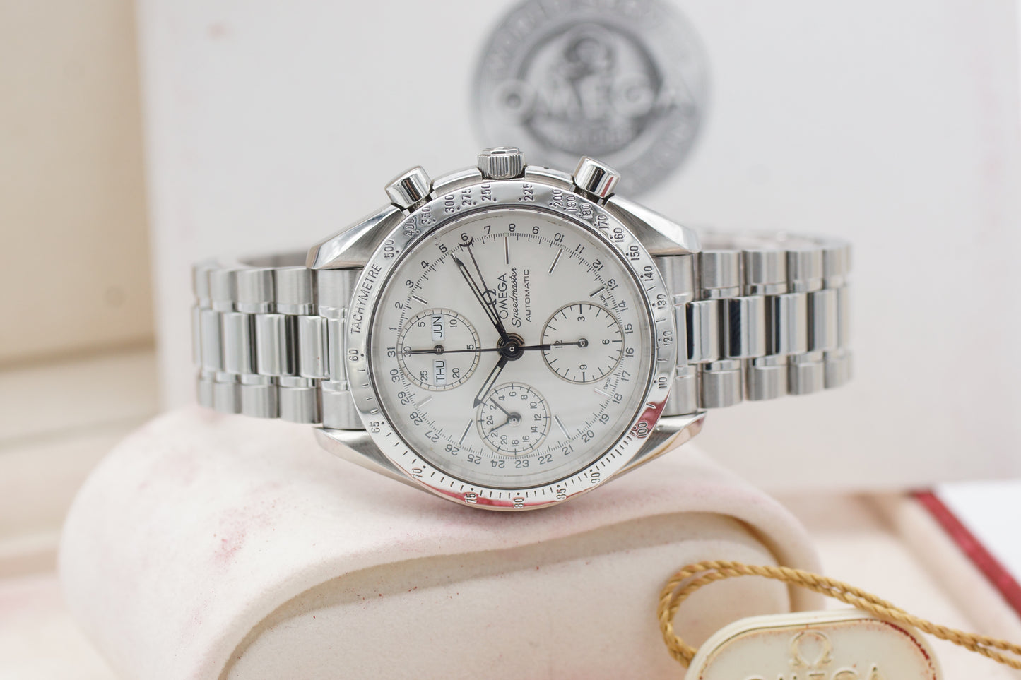 Omega Speedmaster Triple Date 3521.30 Silber Full-Set 1997
