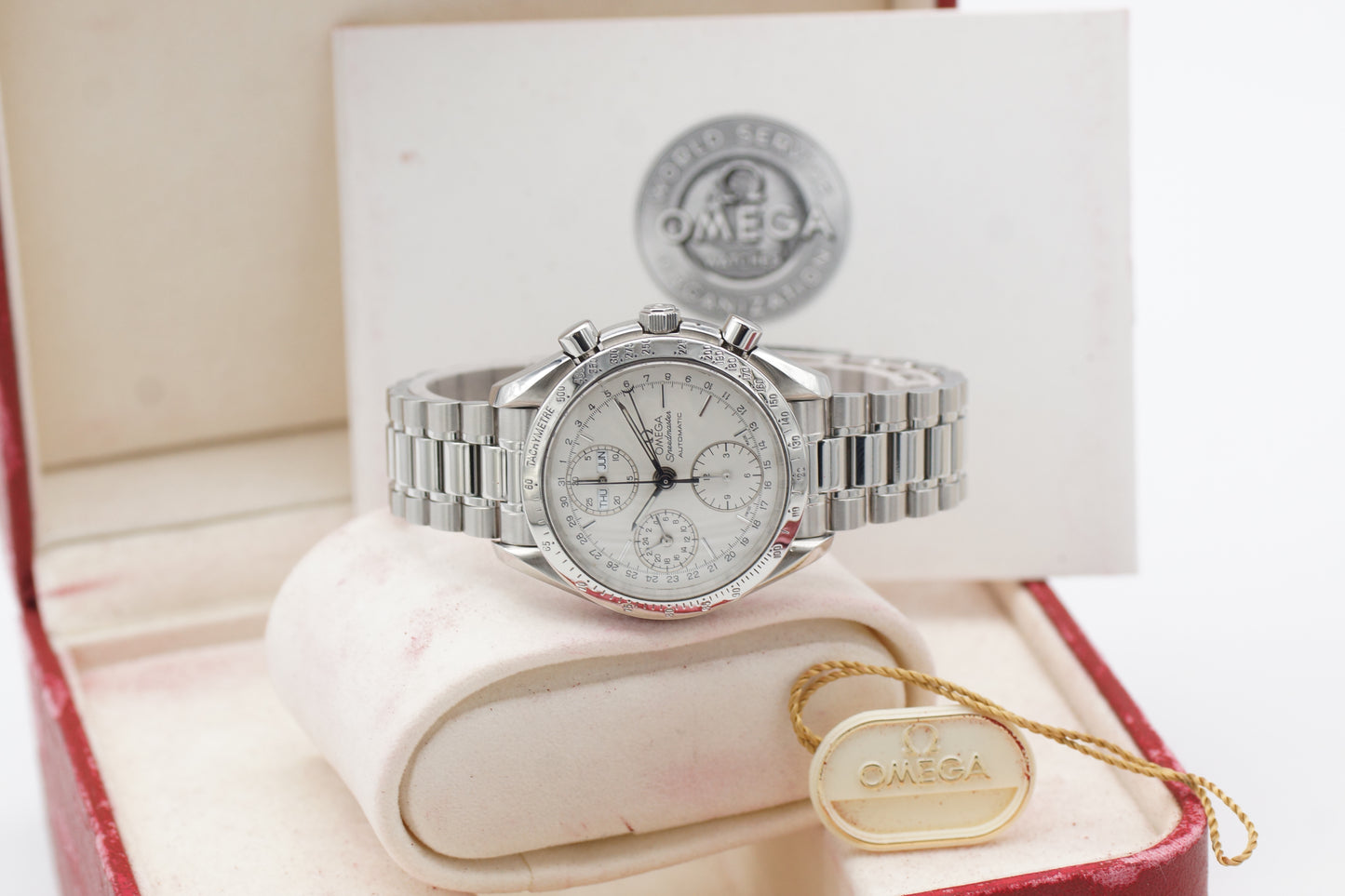Omega Speedmaster Triple Date 3521.30 Silber Full-Set 1997