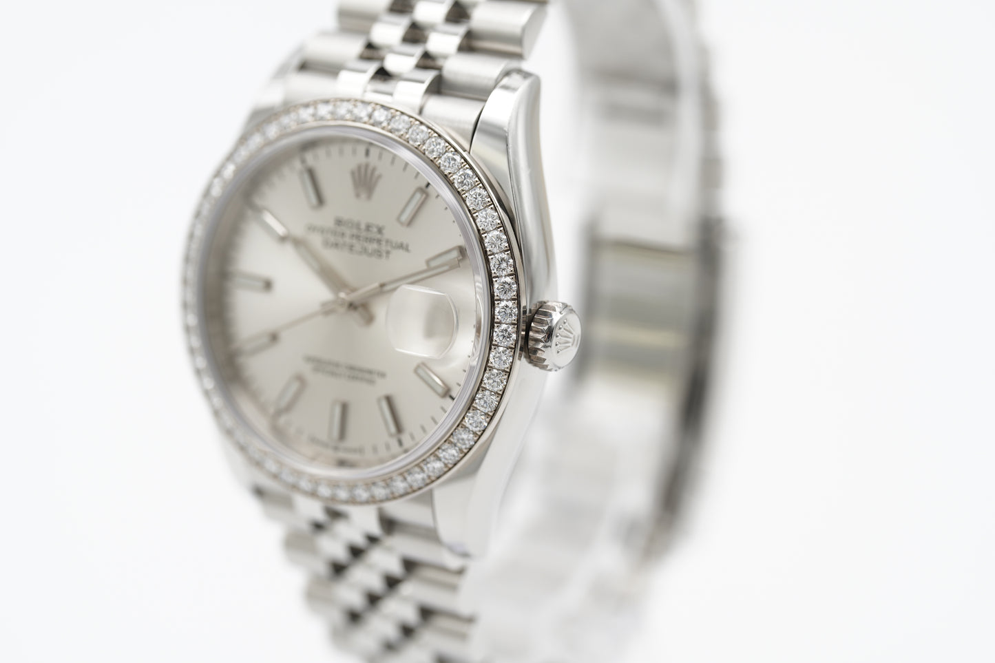 Rolex Datejust 36 Silber 126284RBR Full-Set 2022 (LC100)