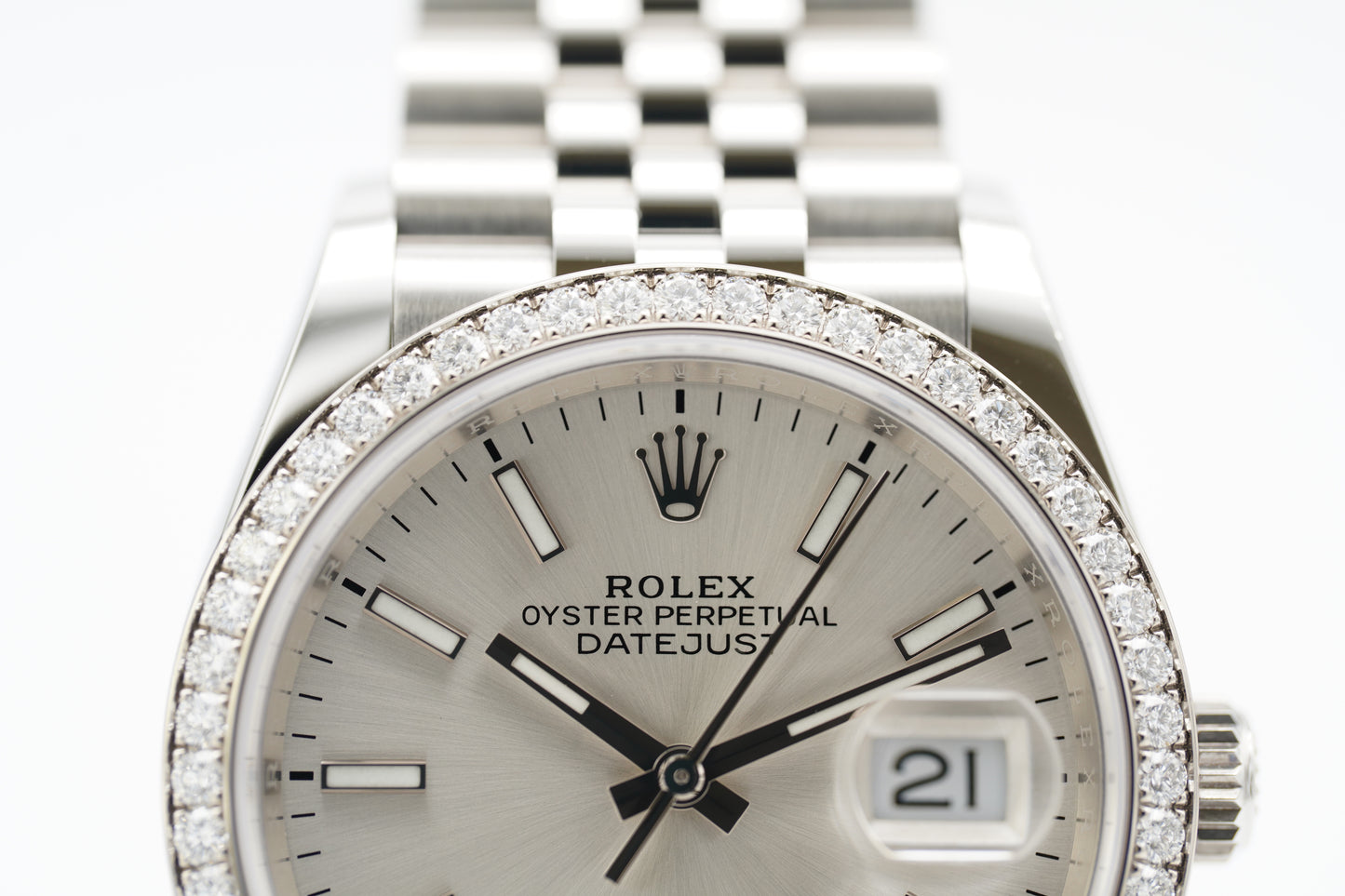 Rolex Datejust 36 Silber 126284RBR Full-Set 2022 (LC100)