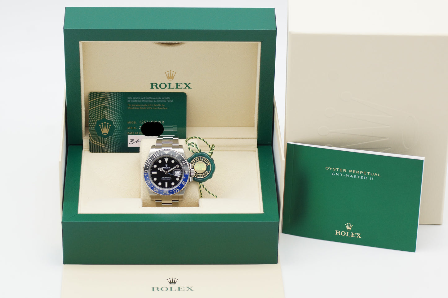 Rolex GMT-Master II Batman 126710BLNR Full-Set 2022