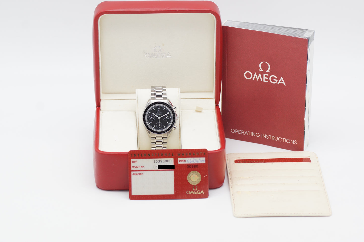 Omega Speedmaster Reduced 3539.50 Schwarz Full-Set 2010