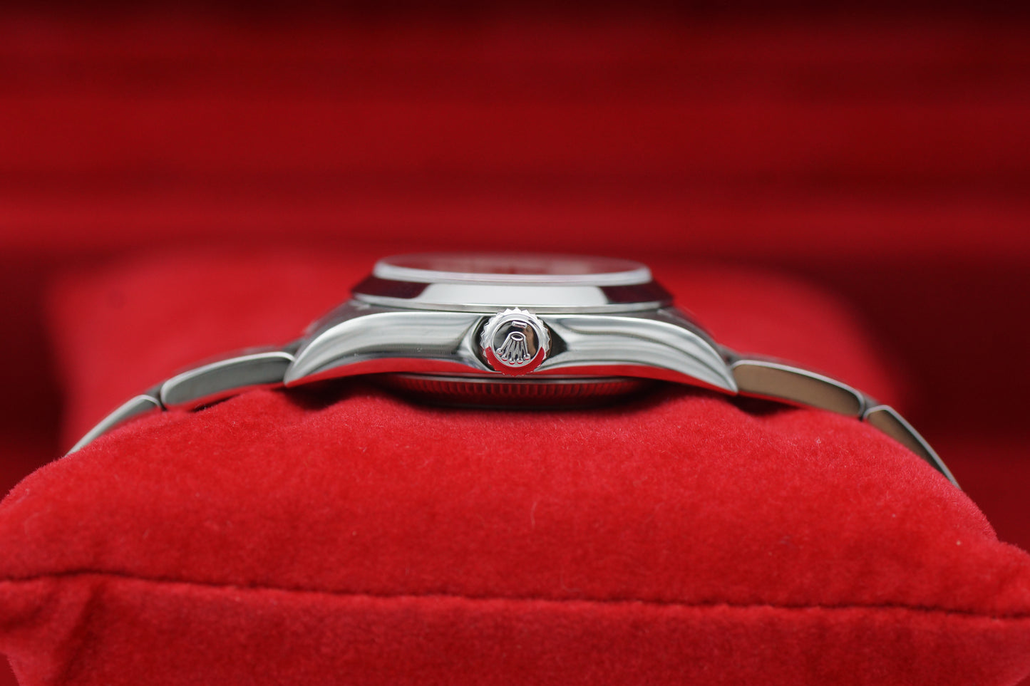 Rolex Lady Oyster Perpetual 76080 Schwarz Box/Papiere 2001