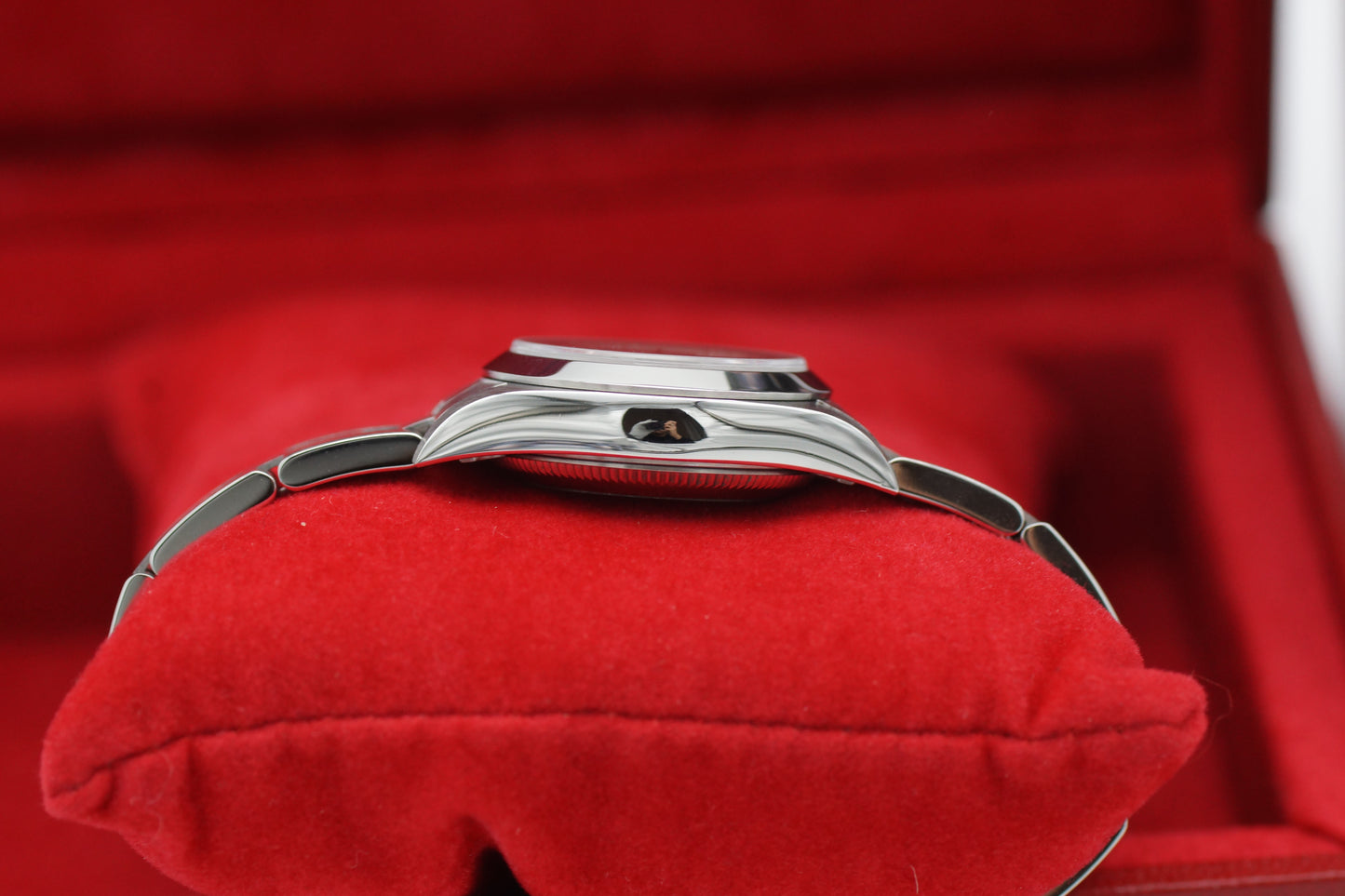 Rolex Lady Oyster Perpetual 76080 Schwarz Box/Papiere 2001