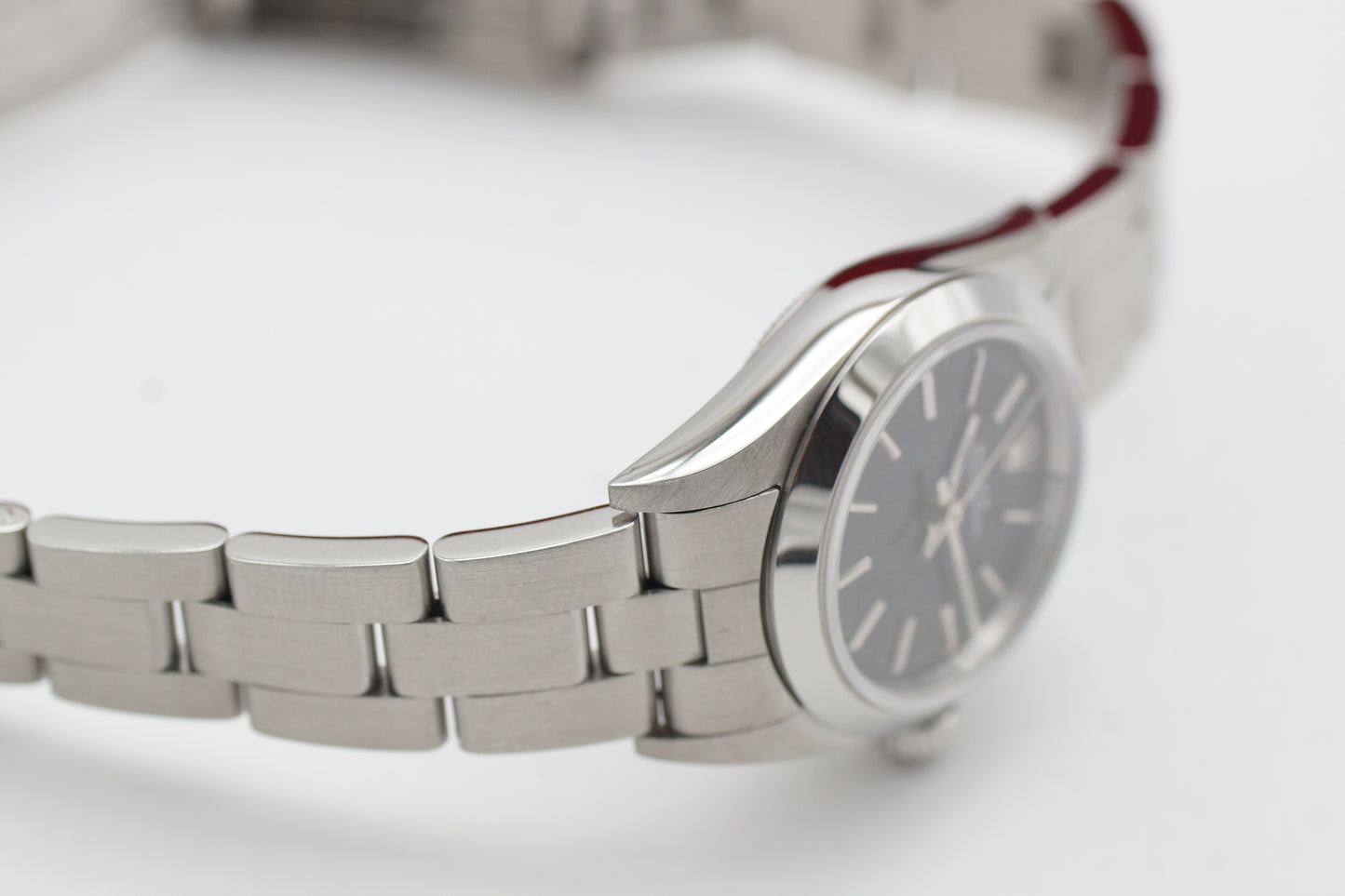 Rolex Lady Oyster Perpetual 76080 Schwarz Box/Papiere 2001