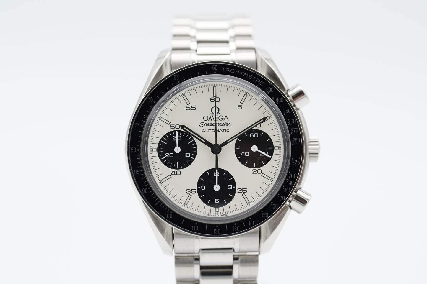 Omega Speedmaster Reduced Albino Weiß 3510.20 Box 1998