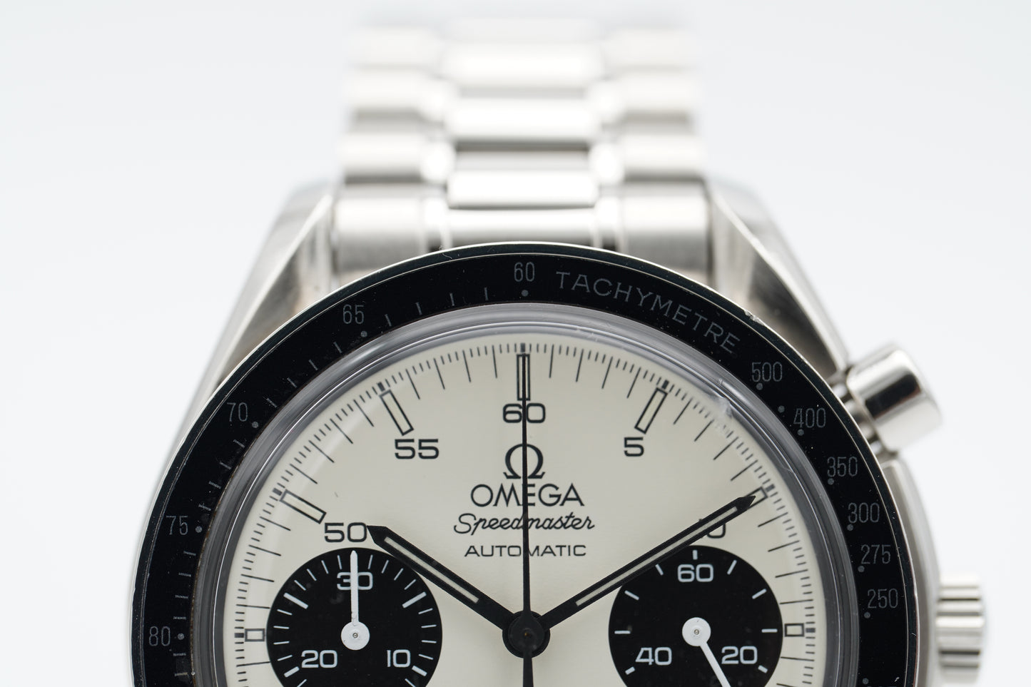 Omega Speedmaster Reduced Albino Weiß 3510.20 Box 1998