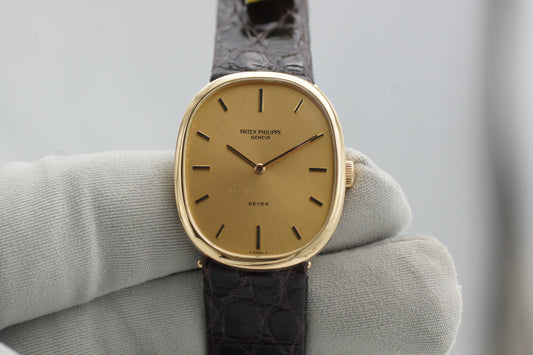 Patek Philippe Ellipse 3748 18K Gelbgold "BEYER" Handaufzug