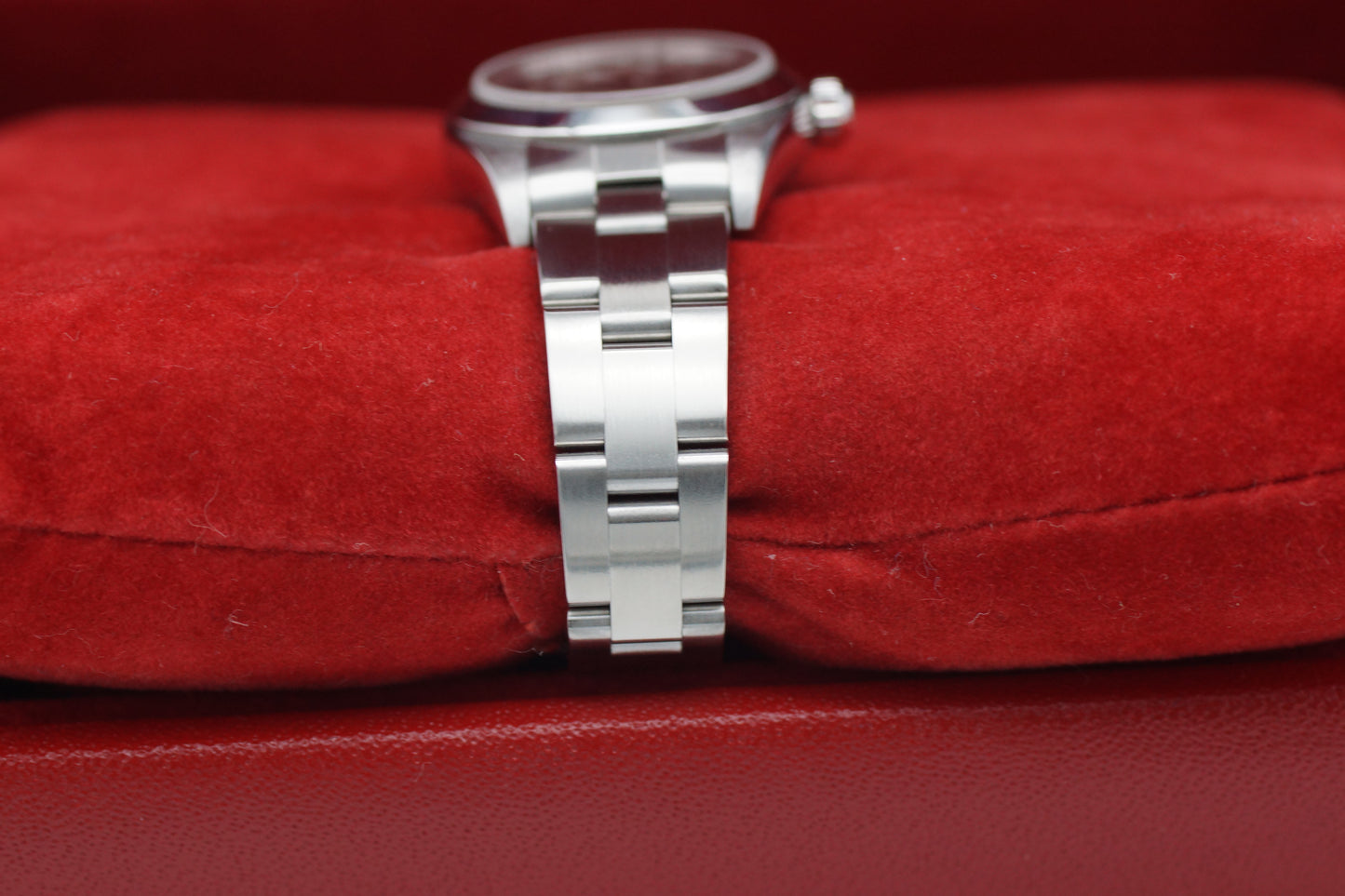 Rolex Lady Oyster Perpetual 76080 Schwarz Box/Papiere 2001