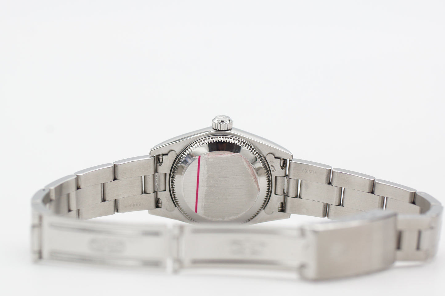 Rolex Lady Oyster Perpetual 76080 Schwarz Box/Papiere 2001