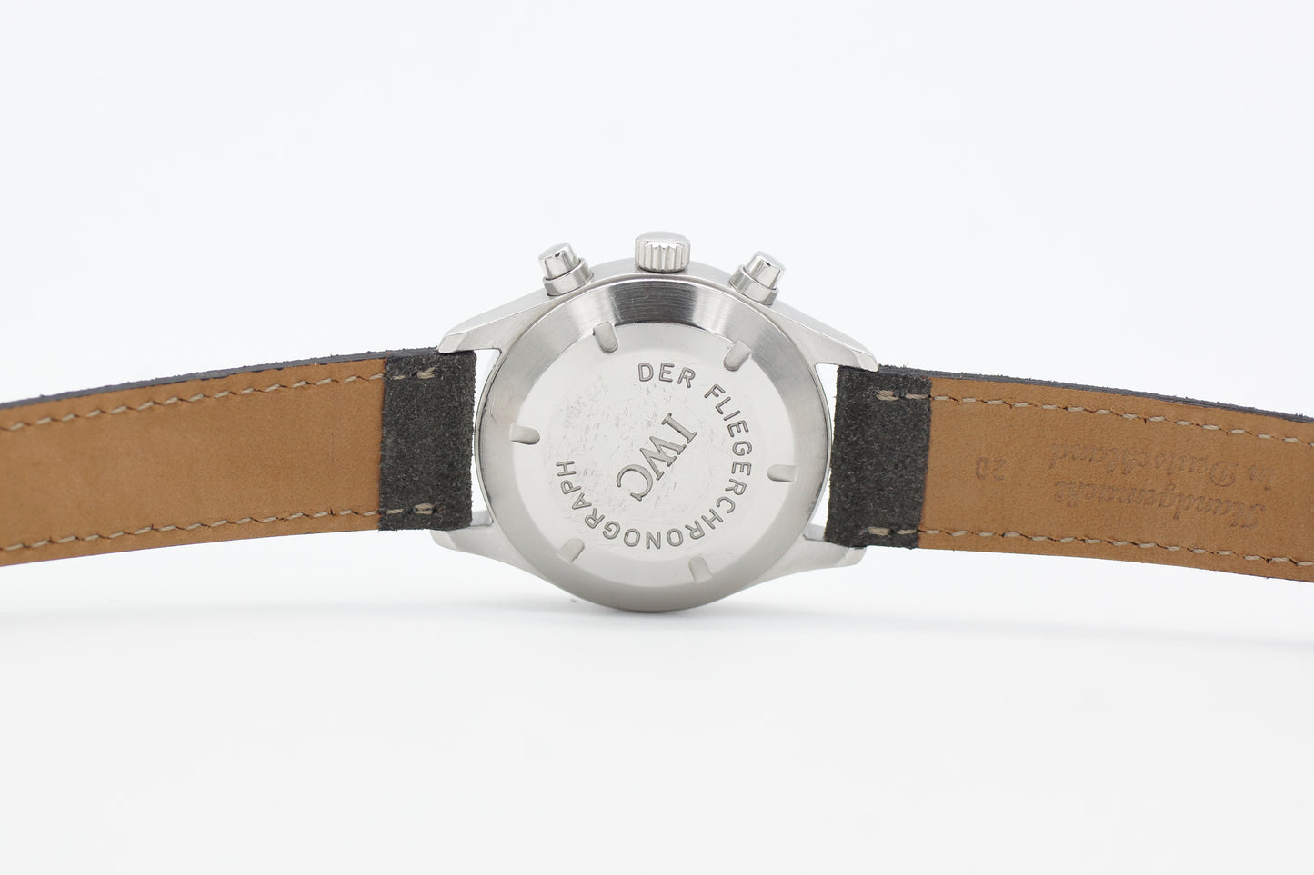 IWC Pilot Fliegeruhr Chronograph IW3706 Stahl 39mm Tritium 1990
