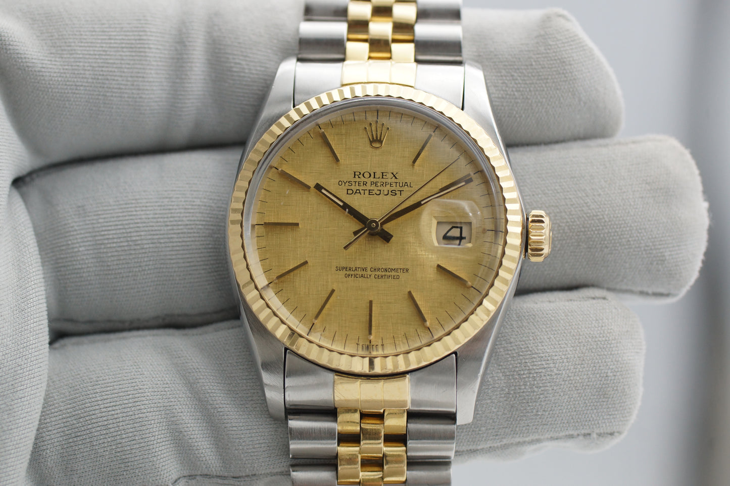 Rolex Datejust 36 16013 Linen Dial 1984