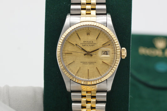 Rolex Datejust 36 16013 Linen Dial 1984