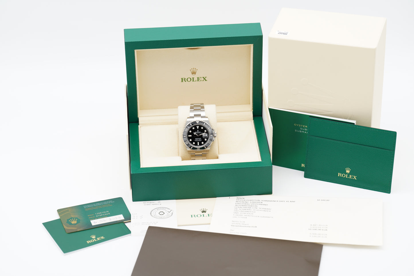 Rolex Submariner Date 126610LN Schwarz Full-Set 2023