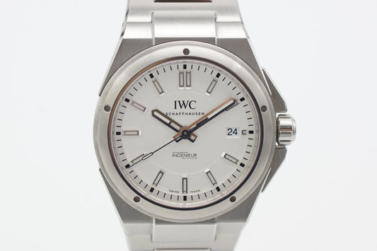IWC Ingenieur Automatic IW323904 40mm Silber/Weiß Full-Set 2019
