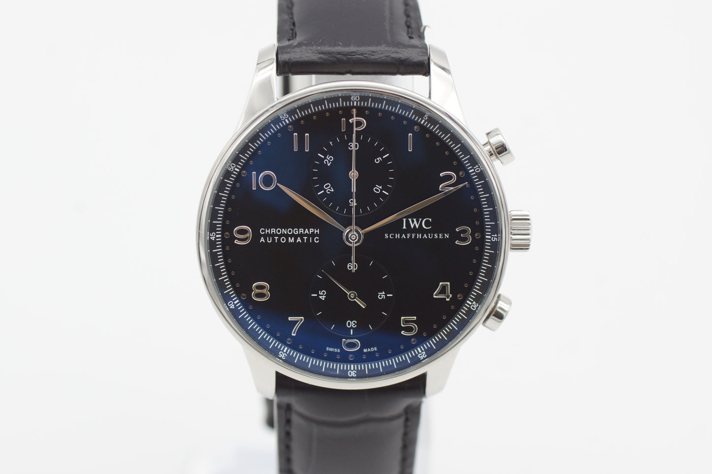 IWC Portugieser Chronograph IW371447 Schwarz Full-Set 2019
