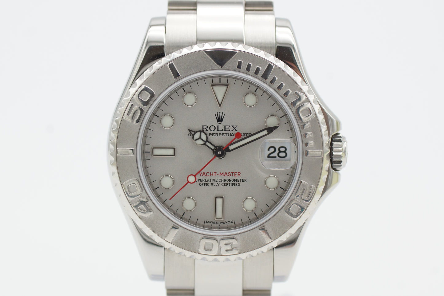 Rolex Yacht-Master 35 Medium Rhodium 168622 Full-Set 2011