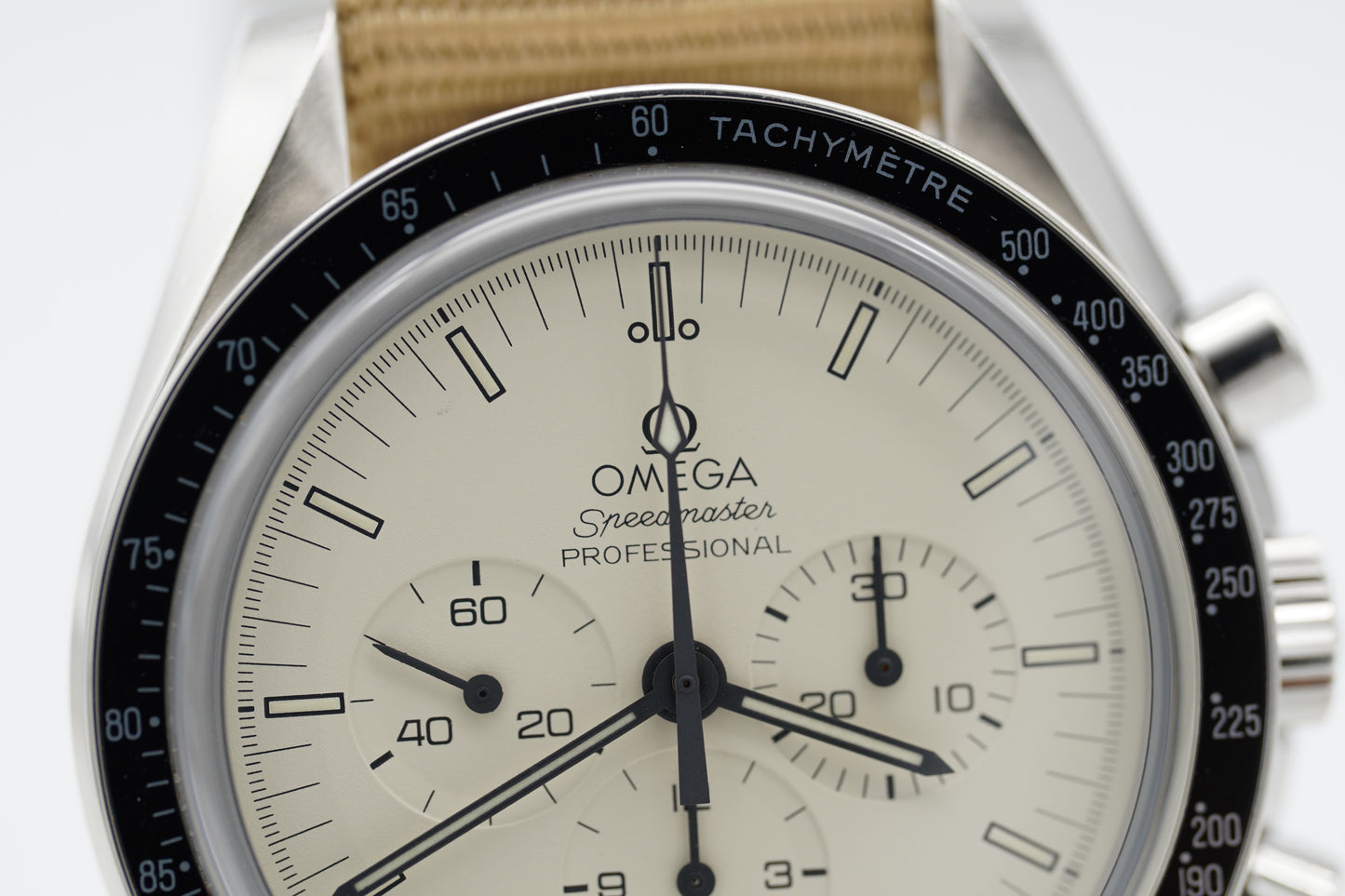 Omega Speedmaster Prof. Moonwatch Albino Cream Dial 40th Anniversary 3593.20
