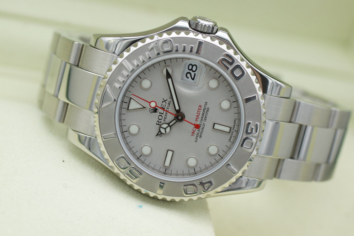 Rolex Yacht-Master 35 Medium Rhodium 168622 Full-Set 2011