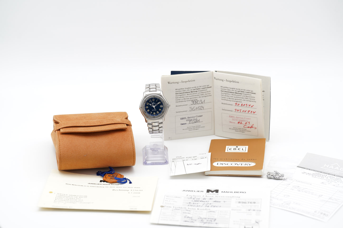 Ebel Discovery 9080341 40mm Blau Box/Papiere 2001