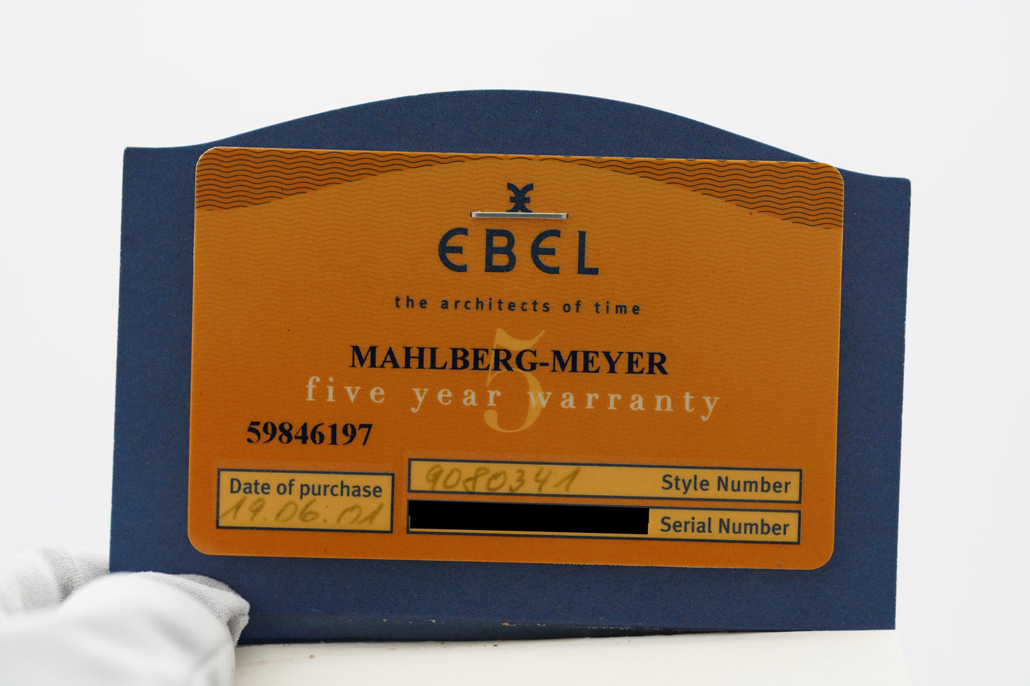 Ebel Discovery 9080341 40mm Blau Box/Papiere 2001