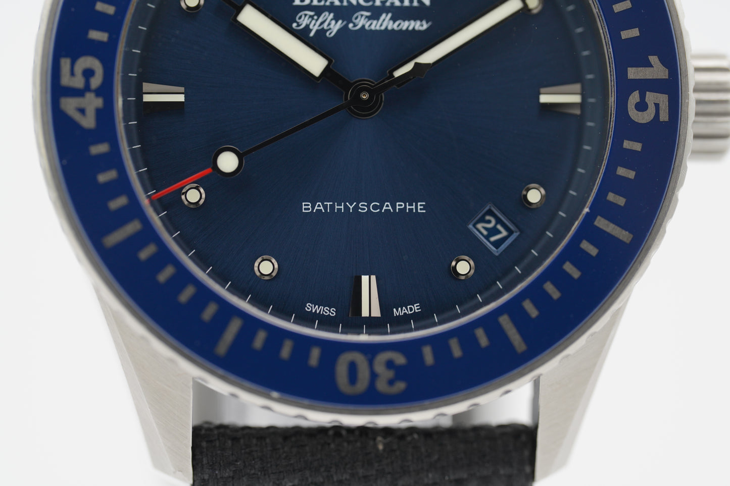 Blancpain Fifty Fathoms Bathyscaphe 5100-1140-O52A Blau Full-Set 2021