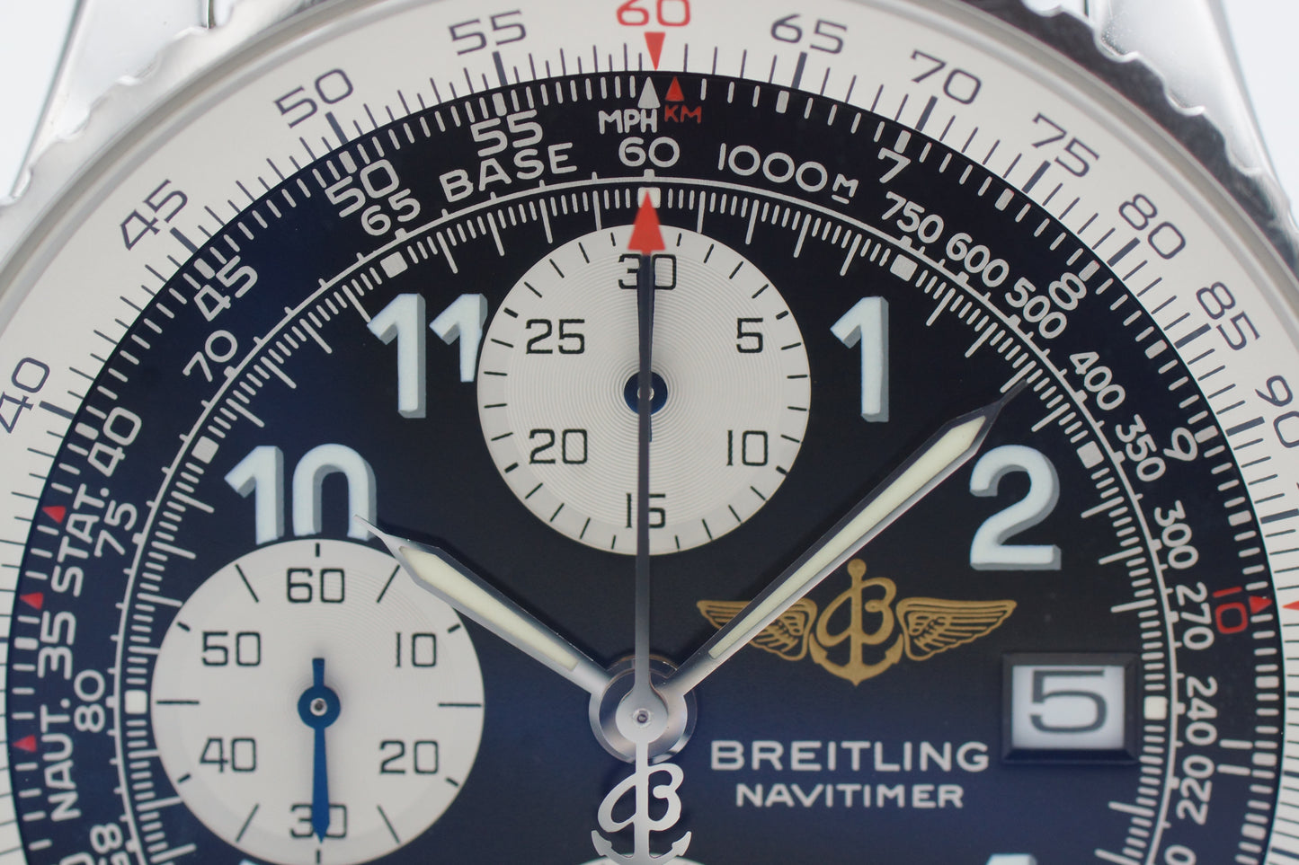 Breitling Old Navitimer A13322 Stahl 41mm Schwarz Box