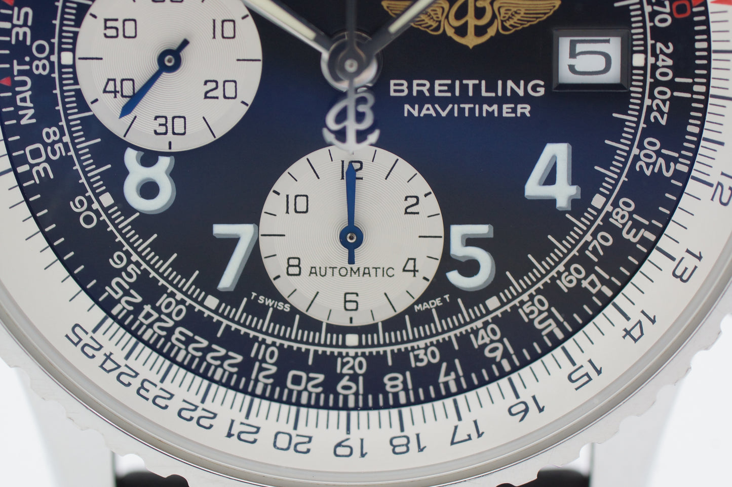 Breitling Old Navitimer A13322 Stahl 41mm Schwarz Box