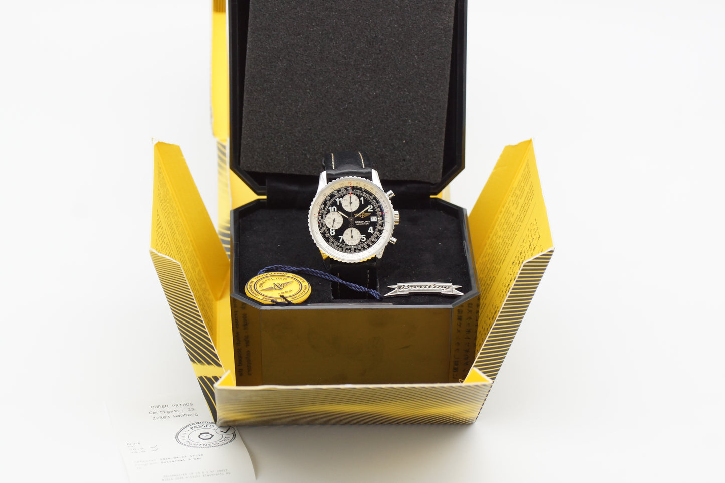 Breitling Old Navitimer A13322 Stahl 41mm Schwarz Box