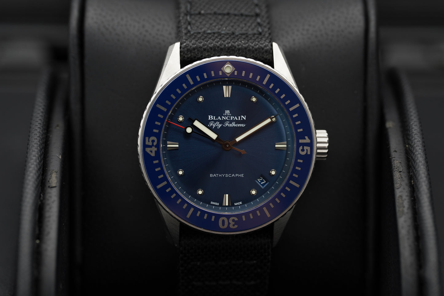 Blancpain Fifty Fathoms Bathyscaphe 5100-1140-O52A Blau Full-Set 2021