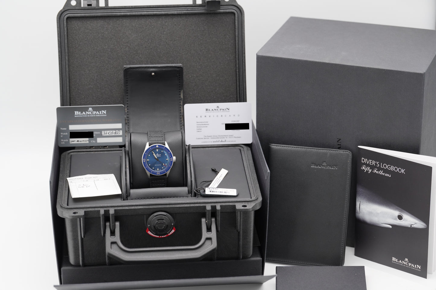 Blancpain Fifty Fathoms Bathyscaphe 5100-1140-O52A Blau Full-Set 2021