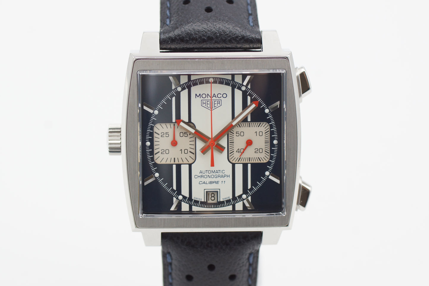 TAG Heuer Monaco 39mm Blau CAW211D Full-Set 2013