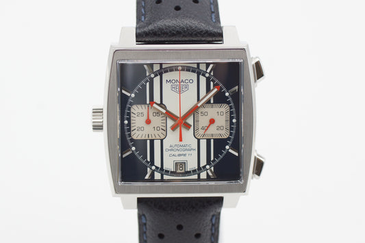 TAG Heuer Monaco 39mm Blau CAW211D Full-Set 2013
