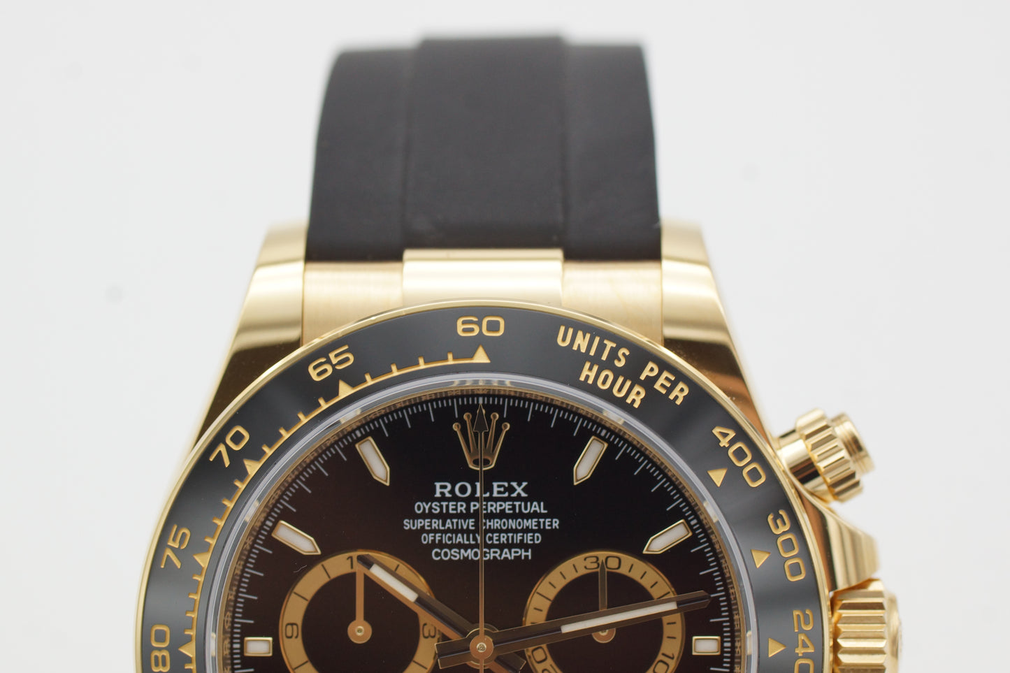 Rolex Daytona 126518LN 18k Gelbgold Oysterflex Full-Set 2025
