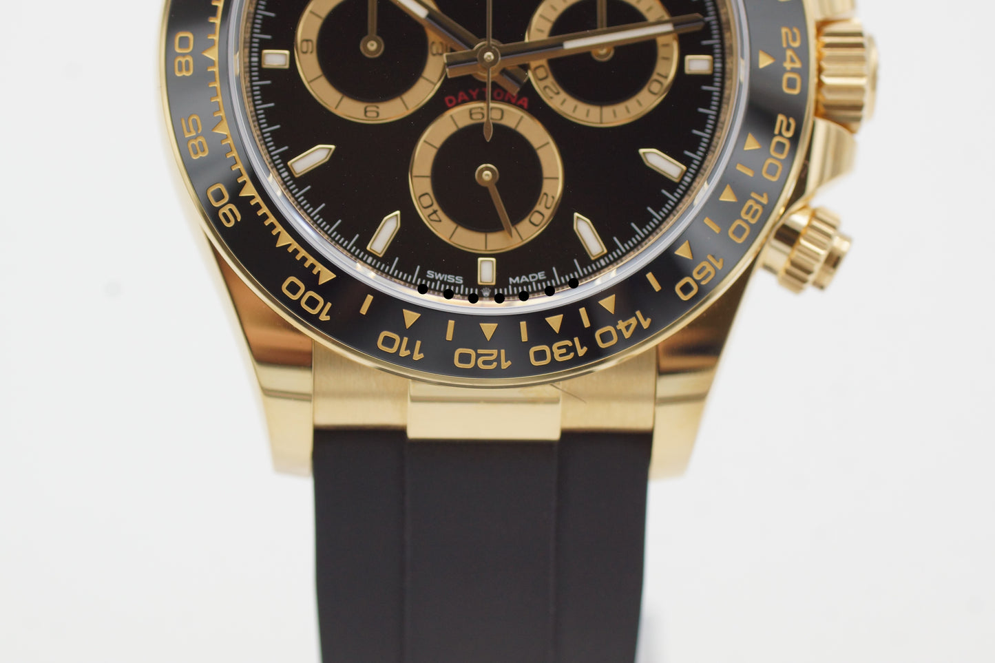 Rolex Daytona 126518LN 18k Gelbgold Oysterflex Full-Set 2025