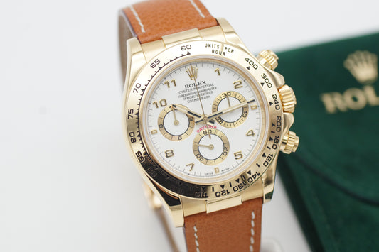 Rolex Cosmograph Daytona 116518 Weiß 18k Gelbgold 2000