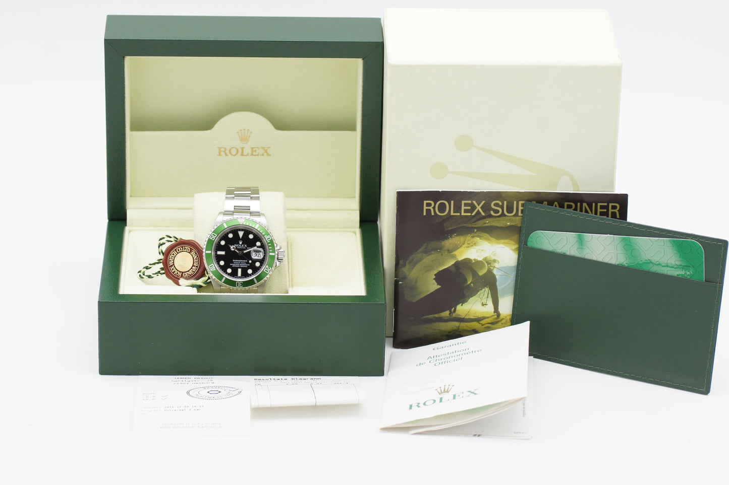 Rolex Submariner Date 16610LN Schwarz Full-Set 2006