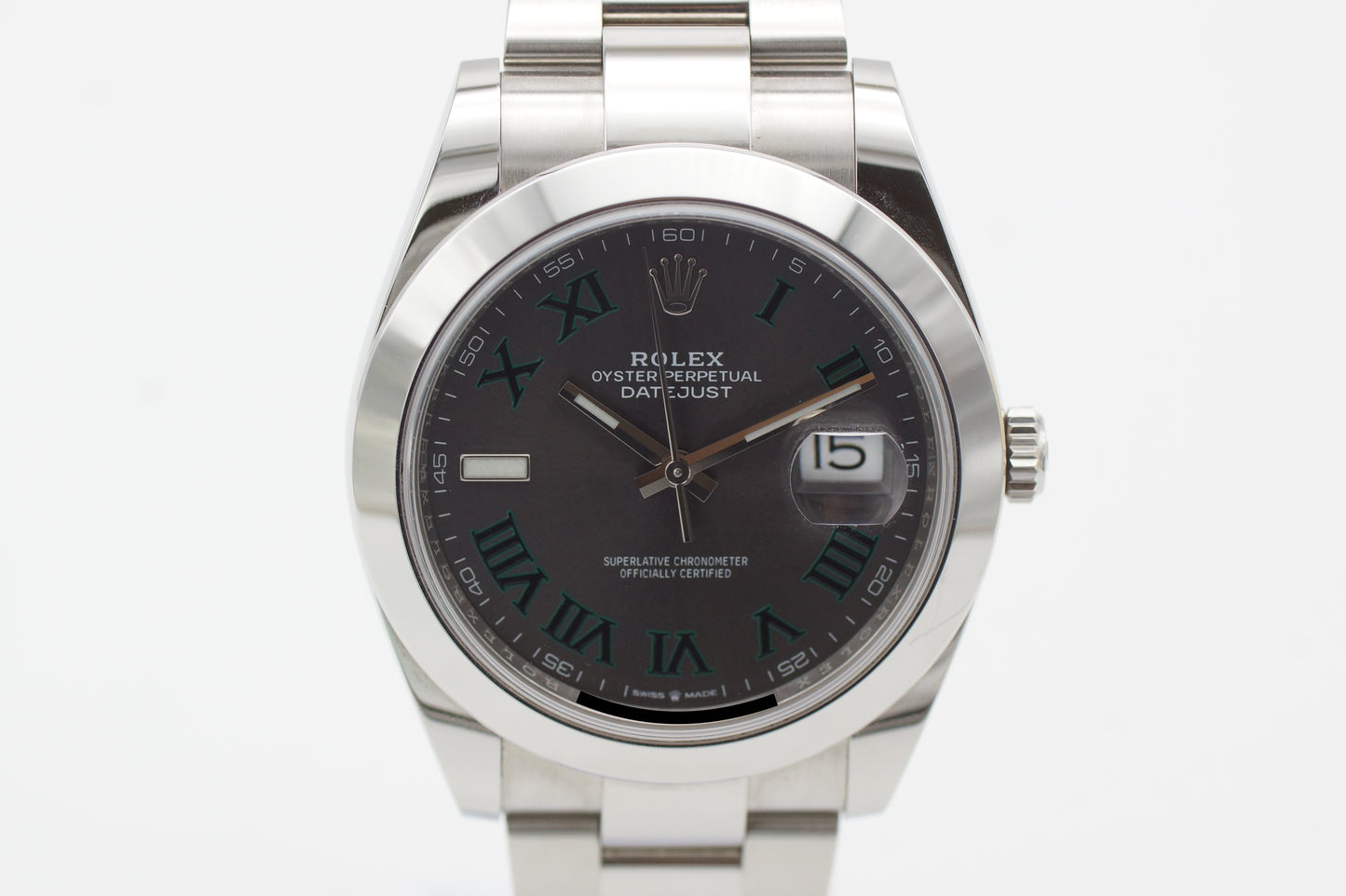 Rolex Datejust 41 126300 Wimbledon Grau Full-Set 2019