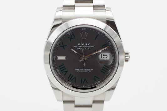 Rolex Datejust 41 126300 Wimbledon Grau Full-Set 2019